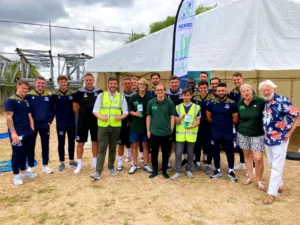Southend foodbank football event team