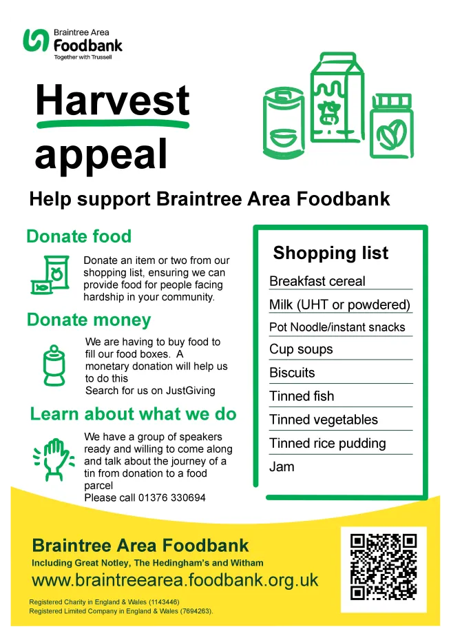 This is the list of items we need for Harvest
