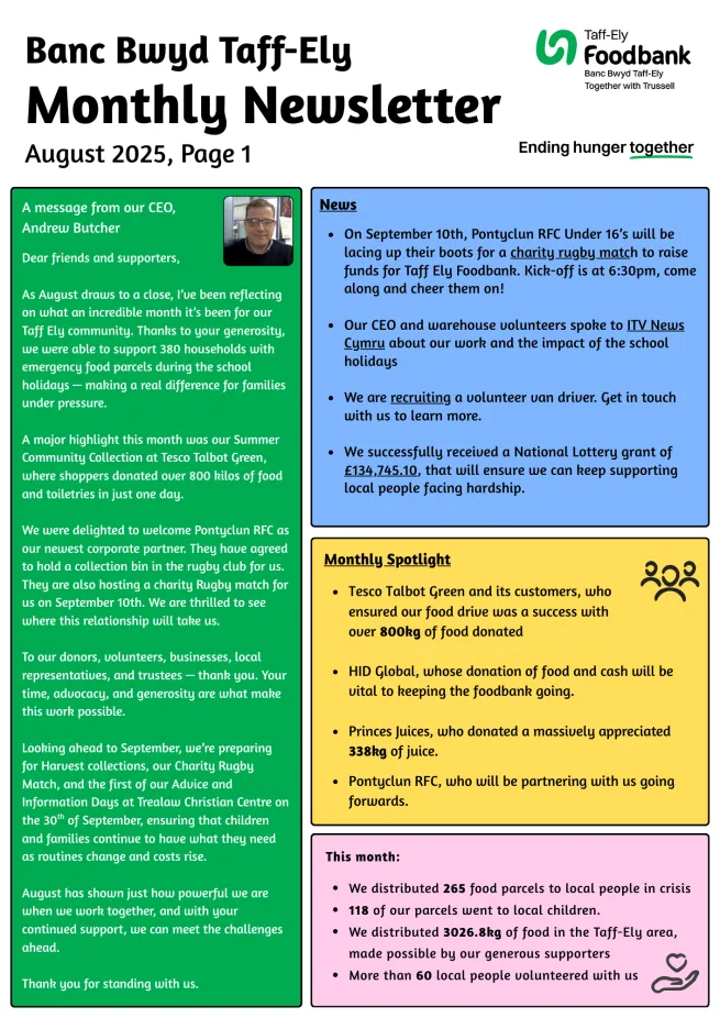 Newletter page one