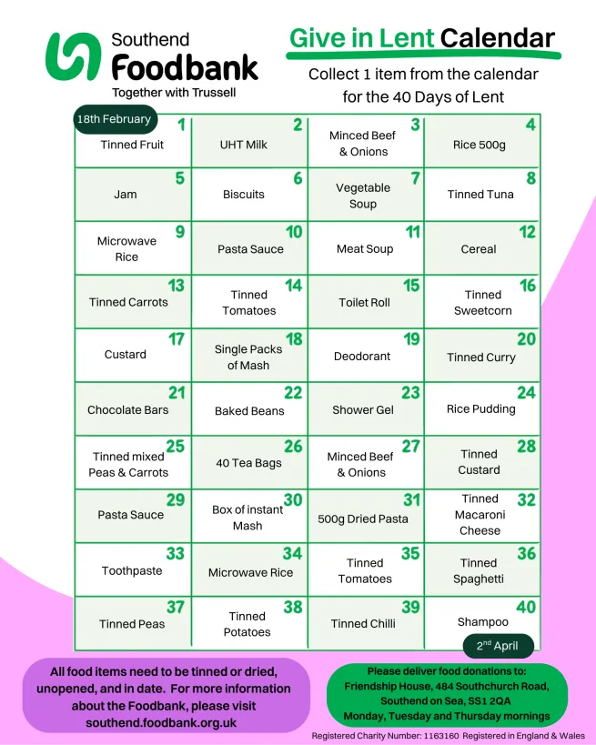 Lent Calendar