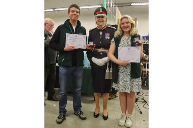 Colchester Foodbank volunteers received the King's Award