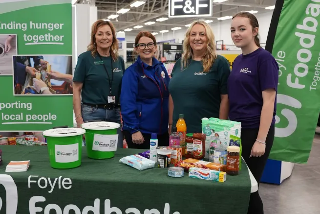 Staff at Tesco Quayside