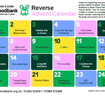 Battle Foodbank Reverse Advent Calendar
