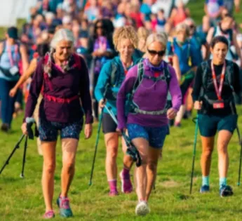 People taking part in an Ultra Challenge walking event