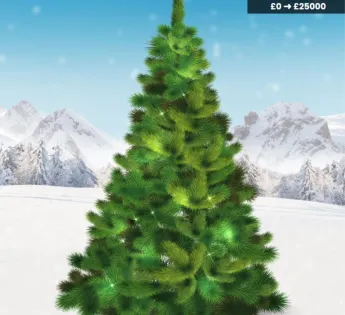 Online tree displaying fundraising total