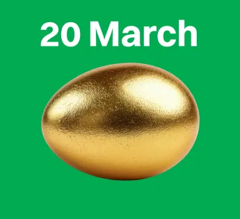 Easter Eggs by 20 March