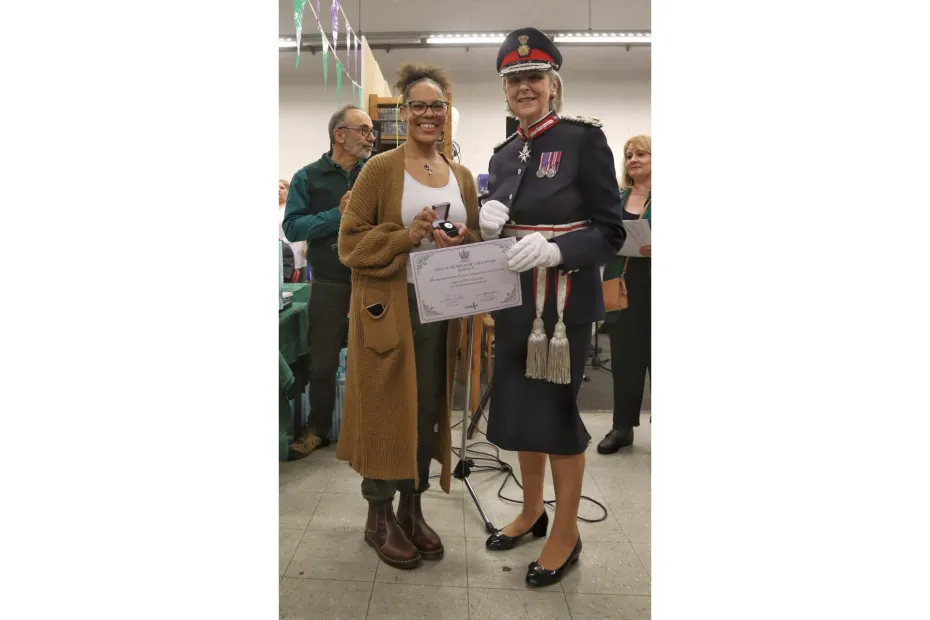 Colchester Foodbank volunteers received the King's Award