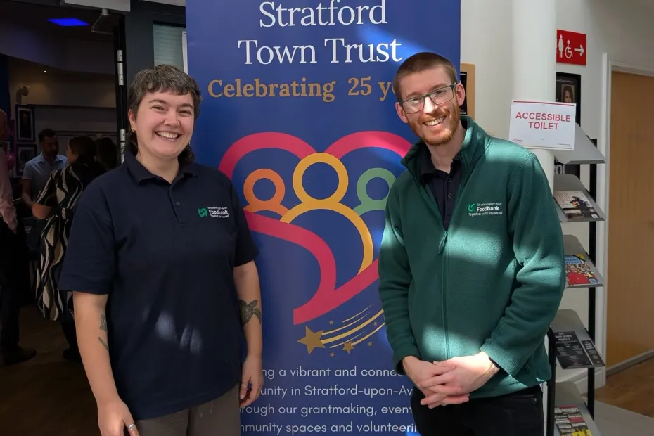 Staff at Stratford town trust event