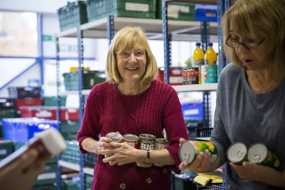 Warehouse volunteer