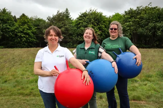 East Lothian Foodbank, West Lothian Foodbank and Edinburgh Food Project Team members 