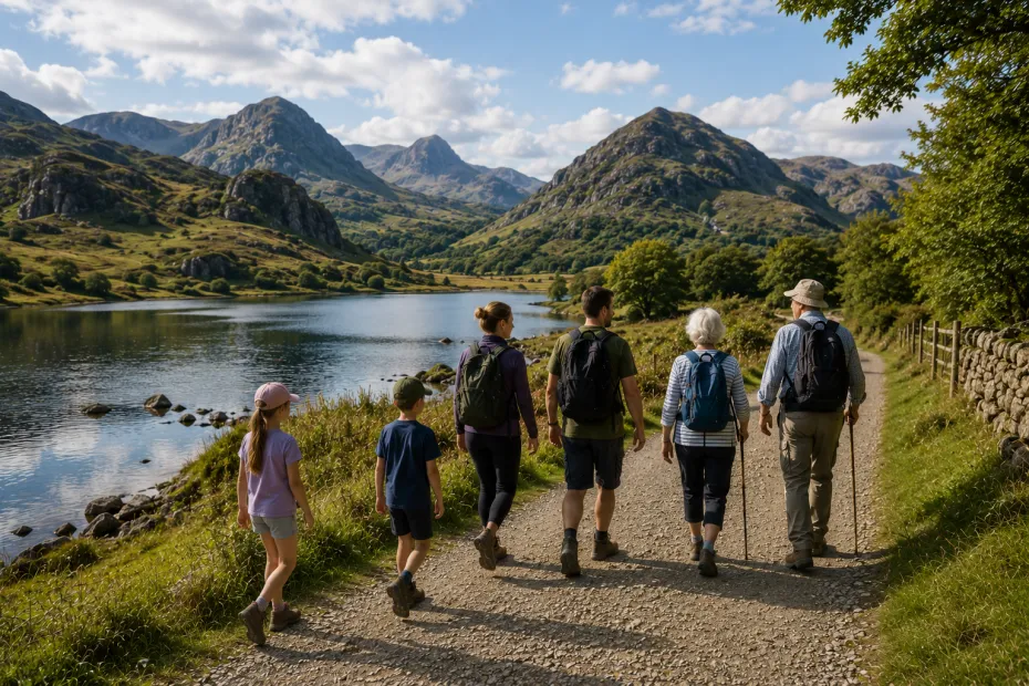 Family walking