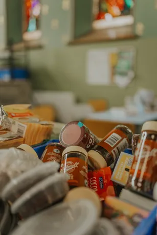 Jars of Coffee and tubs