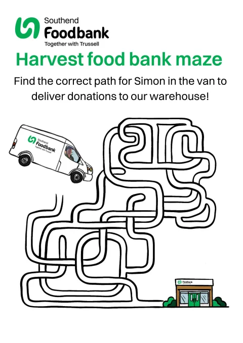 Drawing of a maze puzzle for Harvest