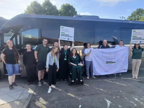 Taff, Ponty, and Cardiff Foodbanks visiting Parliament