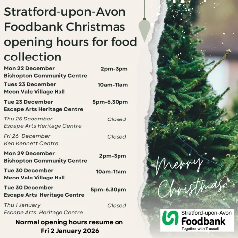 Christmas opening hours image 2025